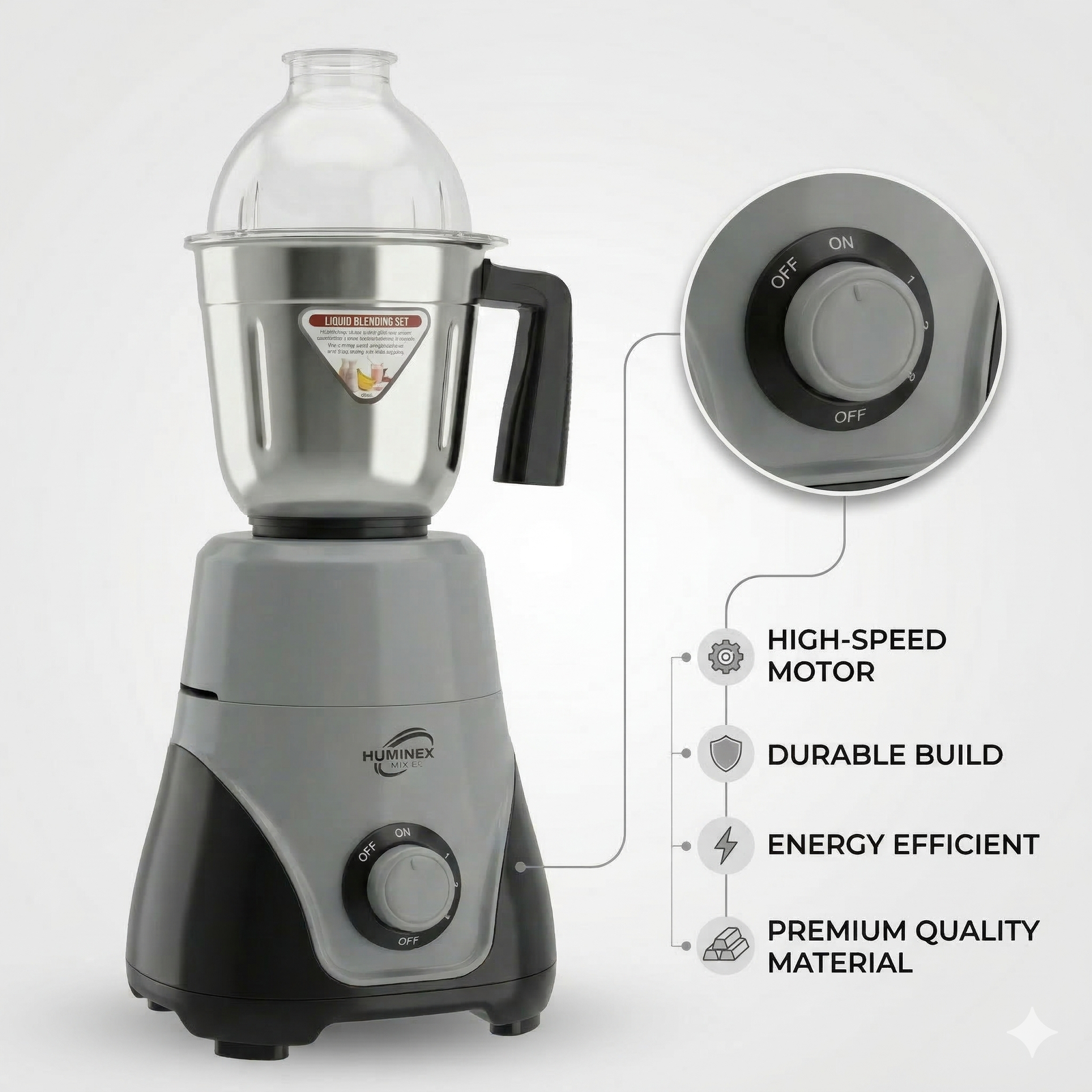 Speedo 550W Mixer Grinder